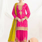 Anaita Pink Chinon Readymade Suit with Embroidery Coding & Sequence Work