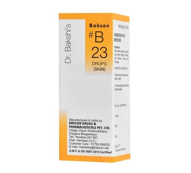 Bakson's Homeopathy B23 Drops | Swadesiicart