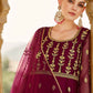 Heavy Stone Embroidered Wine Designer Anarkali Suit - Emponline | Swadesiicart