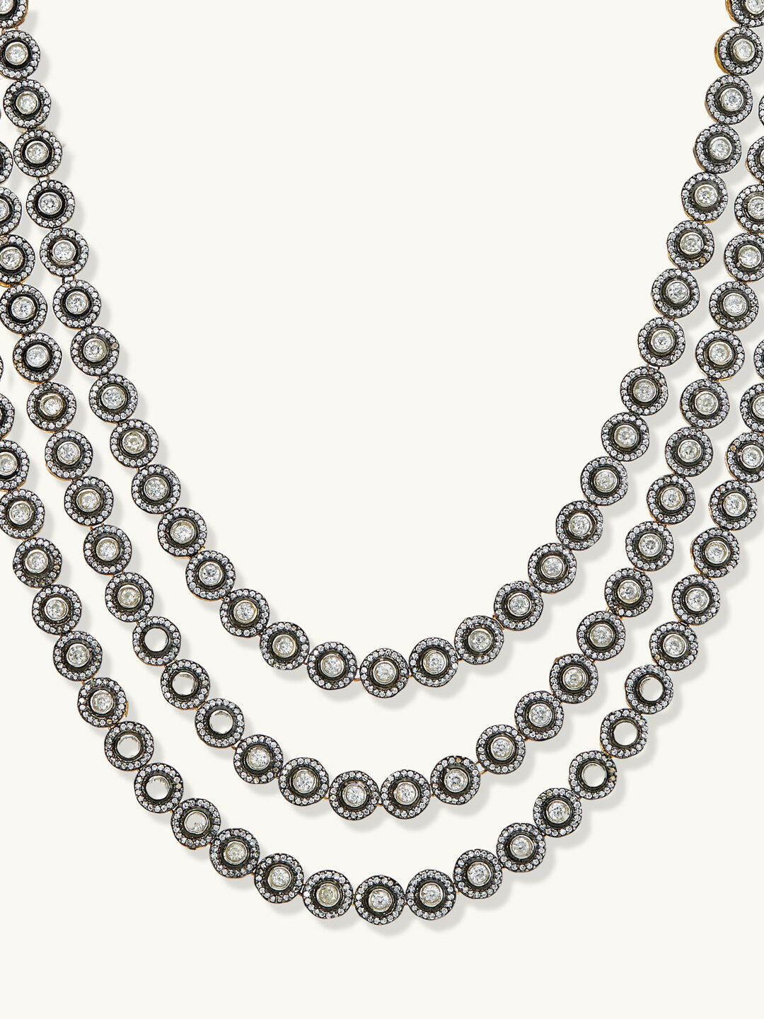 Nuyug 22k Gold Plated Multi-Layered Necklace | Swadesiicart