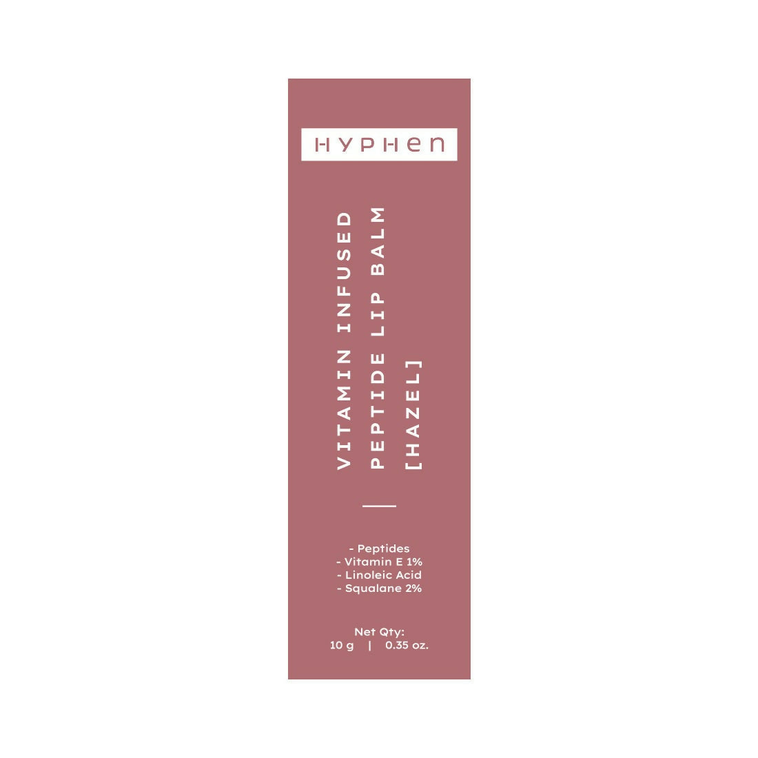 Hyphen By Kriti Sanon Hazel Vitamin Infused Peptide Lip Balm, Hydrate & Moisturize, Smoothen Lips & Repair Moisture Barrier | Swadesiicart
