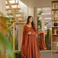 Aayaa Designer Cotton Silk Suit - Maroon