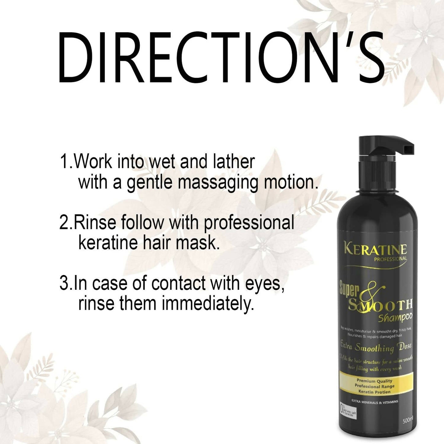 Keratine Professional Super Soft Smooth Shampoo - Swadesiicart
