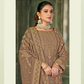 Beige Viscose Pasmina Mina Work Kurta & Bottom with Dupatta - Natasha