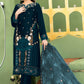 Anaita Green Velvet Suit with Embroidery Sequence Work