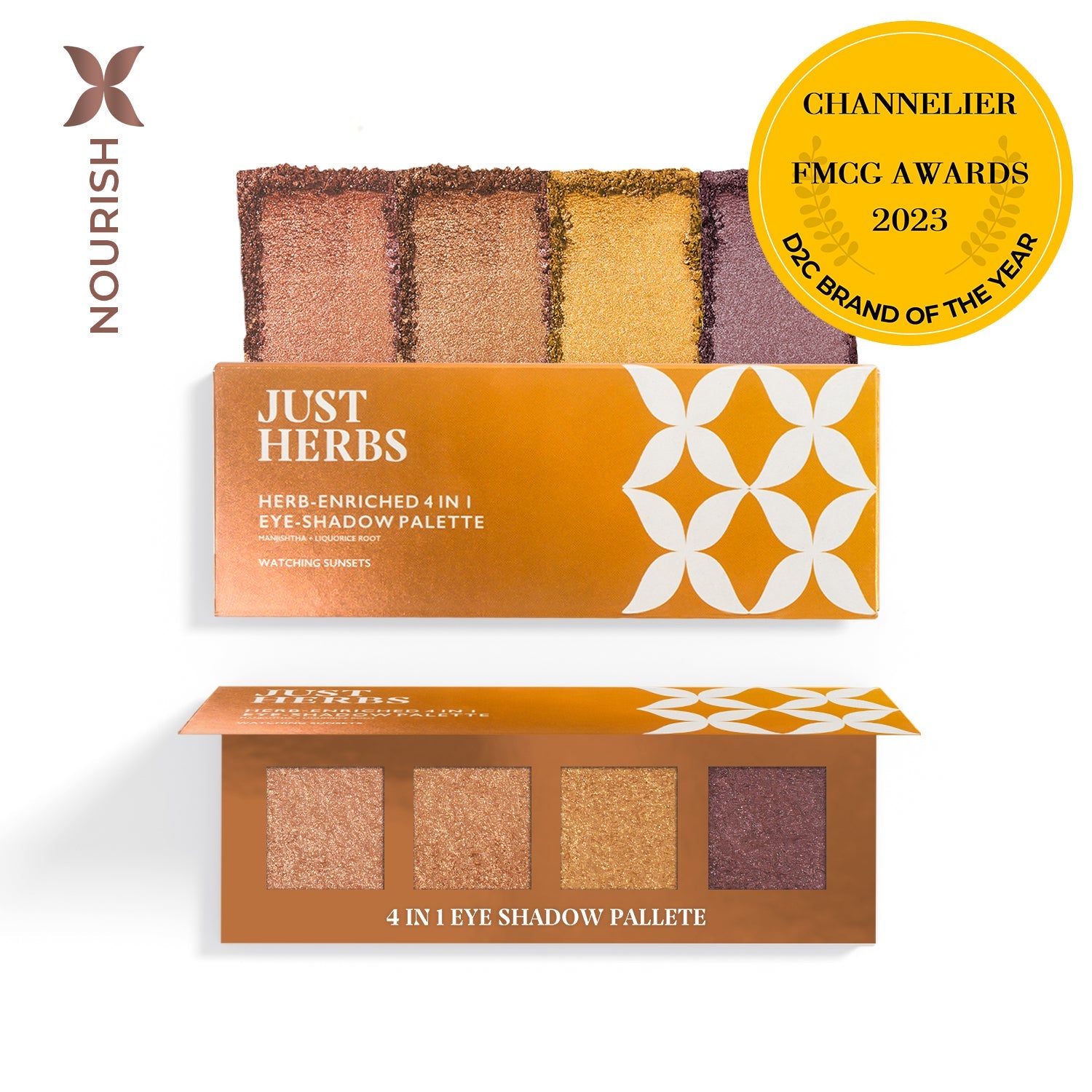 Herb Enriched 4-in-1 Eye-shadow Palette with Manjishtha and Liquorice Root (Copy)