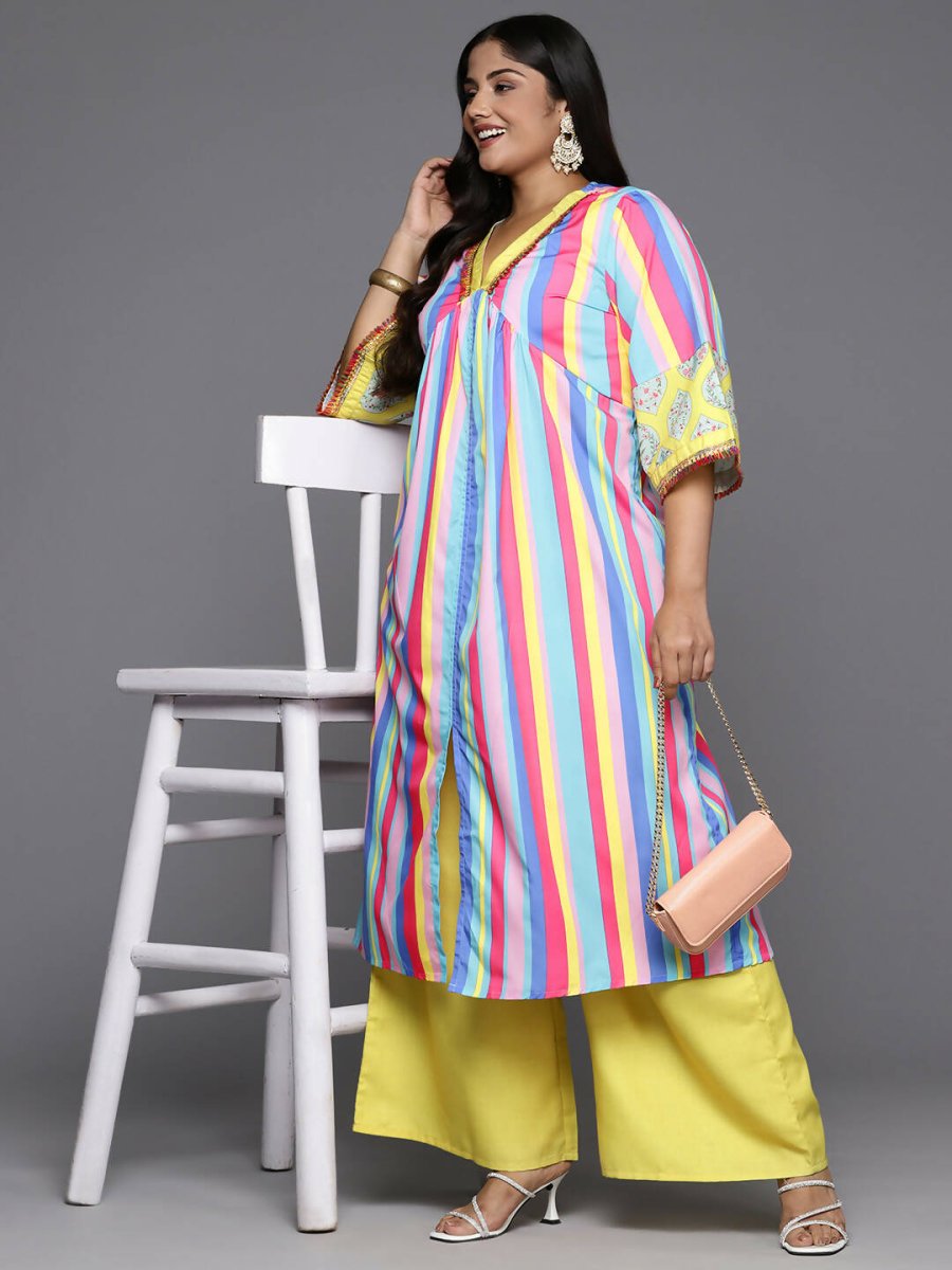 Ahalyaa Women's Traditional wear Kurta Set - Multi | Swadesiicart