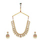 Nuyug 18K Gold Plated Estele Gold Tone Beaded Long Necklace Set | Swadesiicart