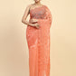 Vamsee Sujal Orange Organza Saree - Swadesiicart