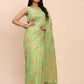Shree Shyam Fashion Linen Cotton Green Saree