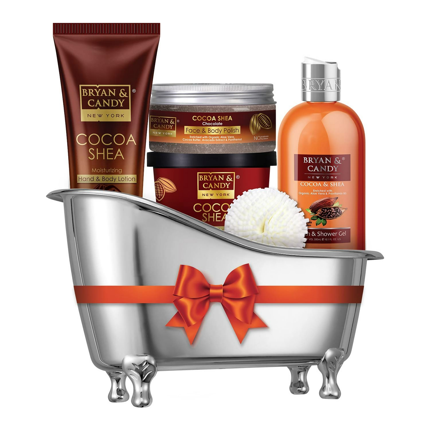 Bryan & Candy Cocoa Shea Bath Tub Collection Gift Set - Swadesiicart