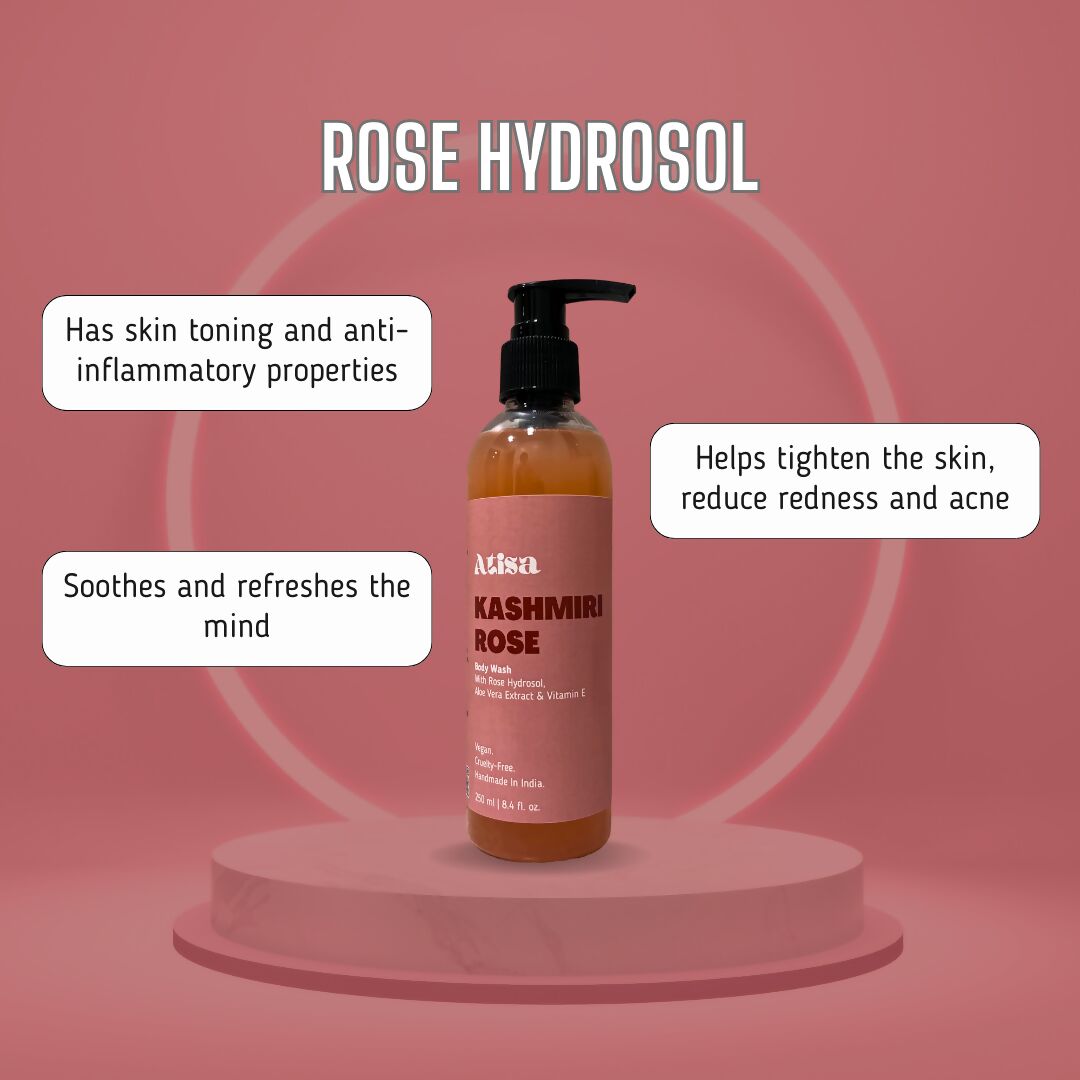 Atisa Kashmiri Rose Body Wash | Swadesiicart