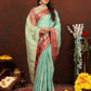 Lorenvalley Fashion Skyblue Cotton Woven Design with Zari Weaving Design Saree - Swadesiicart