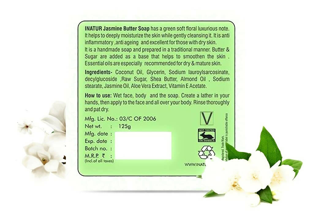 Inatur Jasmin Butter Soap - Swadesiicart