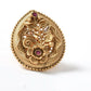 Mominos Fashion Joharkamal Gold-Polished Stone Studded Adjustable Finger Ring - Design 07 | Swadesiicart