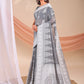 Shree Shyam Fashion Varnika Grey Linen Cotton Saree