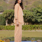 Yufta Weaved Cotton Checks Printed Co Ord Set With Embroidery - Swadesiicart