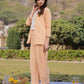 Yufta Weaved Cotton Checks Printed Co Ord Set With Embroidery - Swadesiicart