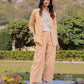 Yufta Weaved Cotton Checks Printed Co Ord Set With Embroidery - Swadesiicart