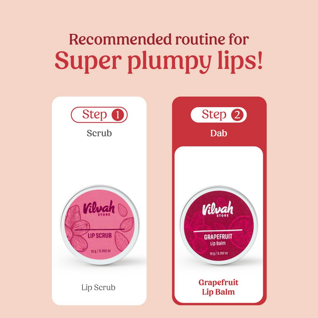 Vilvah Store Grapefruit Lip Balm Enriched With Shea Butter - Swadesiicart