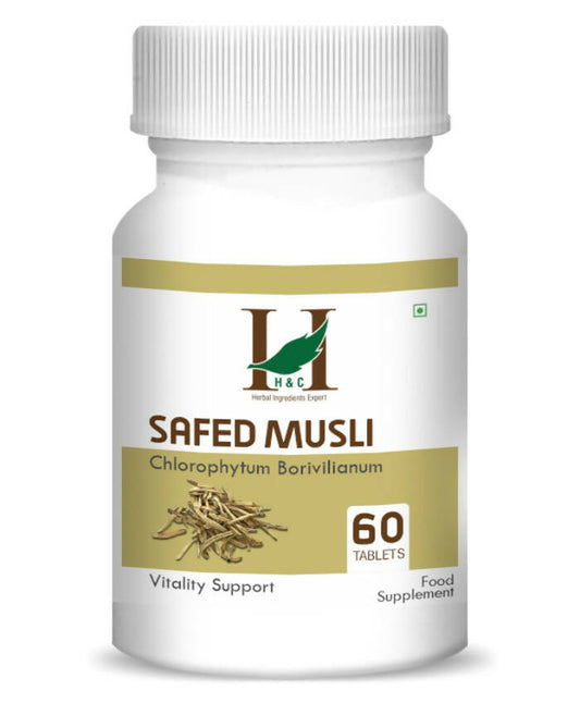 H&C Herbal Safed Musli Tablets - Just Jaivik