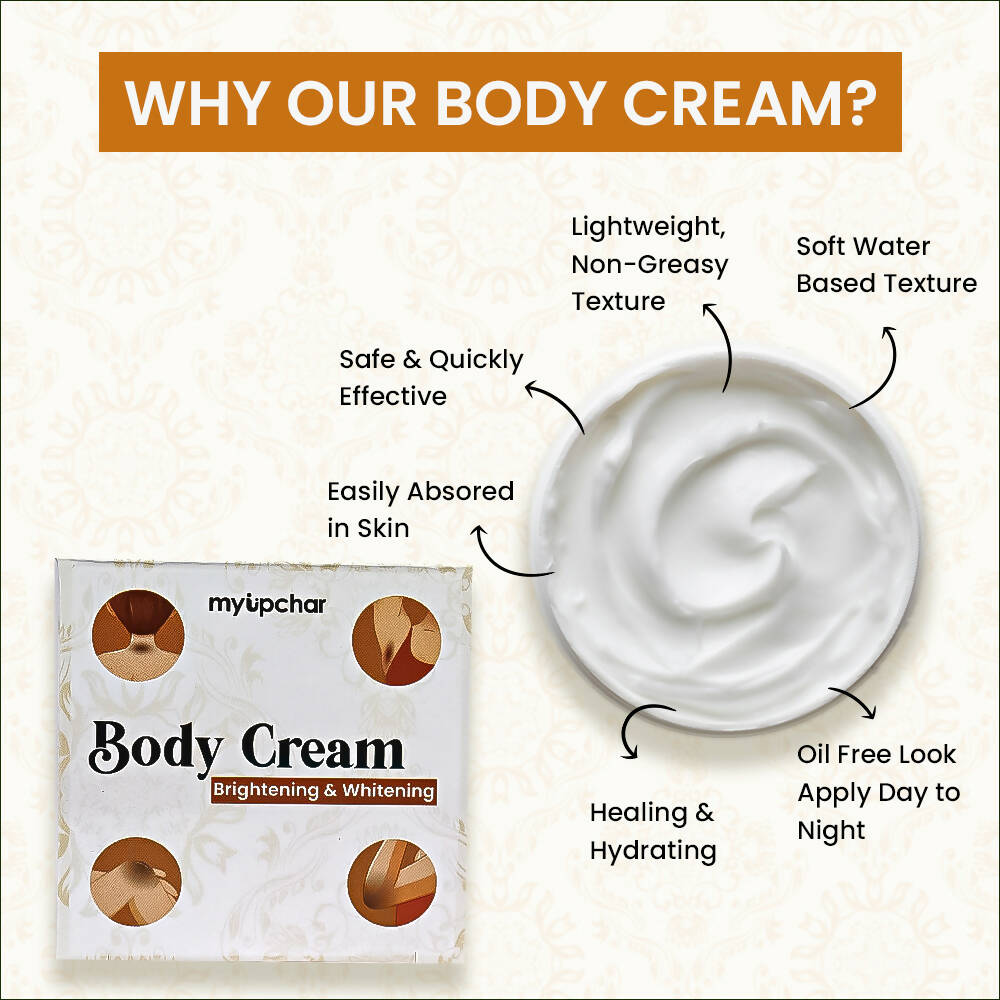 myUpchar Ayurveda Body Cream for Instant Brightening + SPF 20 | Swadesiicart