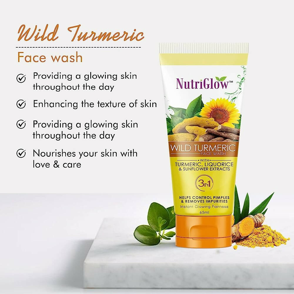 NutriGlow Wild Turmeric Face Wash - Swadesiicart