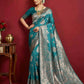 Shree Shyam Fashion Sea Green Silk Blend Saree