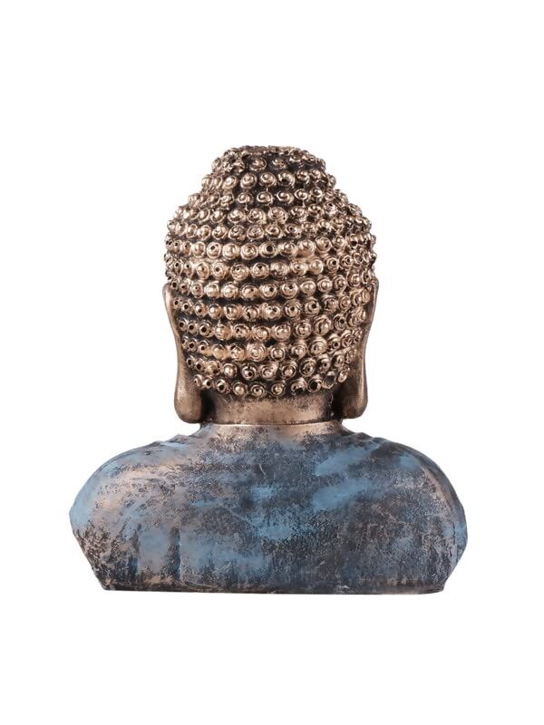 The White Ink Decor Meditation Buddha Idol - Swadesiicart