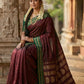 Shree Shyam Fashion Maroon Soft Silk Saree