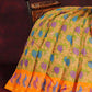 Pastel Peach All Over Printed Semi Chanderi Saree By Gayathri Reddy Designer Studio | Swadesiicart