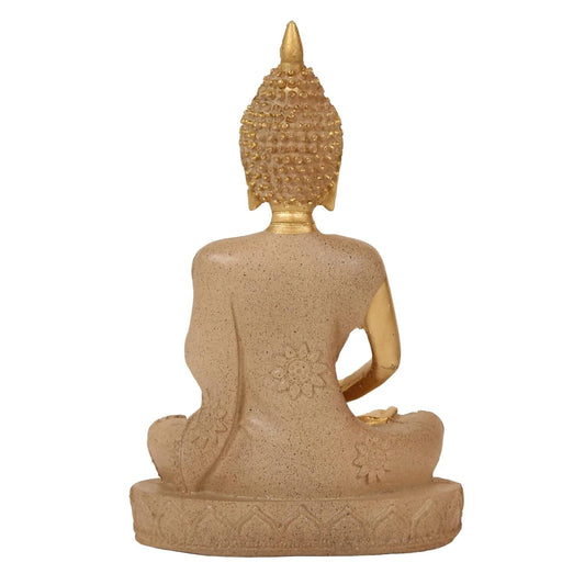Tied Ribbons Lord Buddha Meditating Statue Idol - Swadesiicart