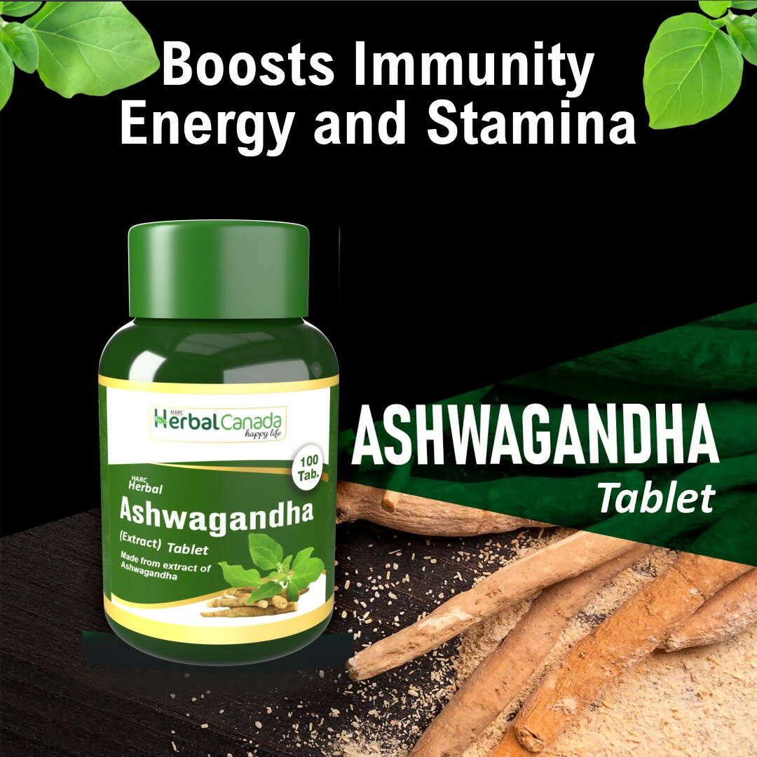 Herbal Canada Ashwagandha Extract Tablets - Swadesiicart