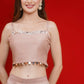 Joban Fashion Purple and Rose Gold Skirt set with Cape - Swadesiicart