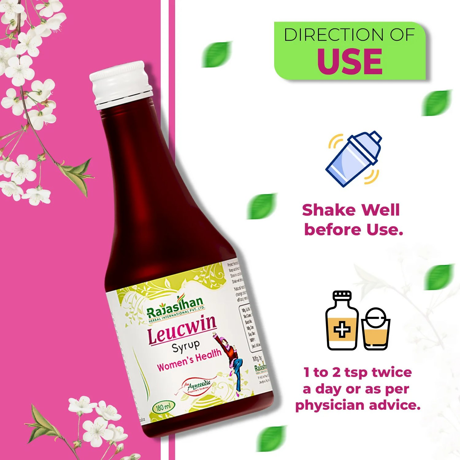 Rajasthan Herbals Leucwin Syrup | Swadesiicart