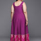 Ahalyaa Women's Traditional wear Ethnic Dress - Purple | Swadesiicart