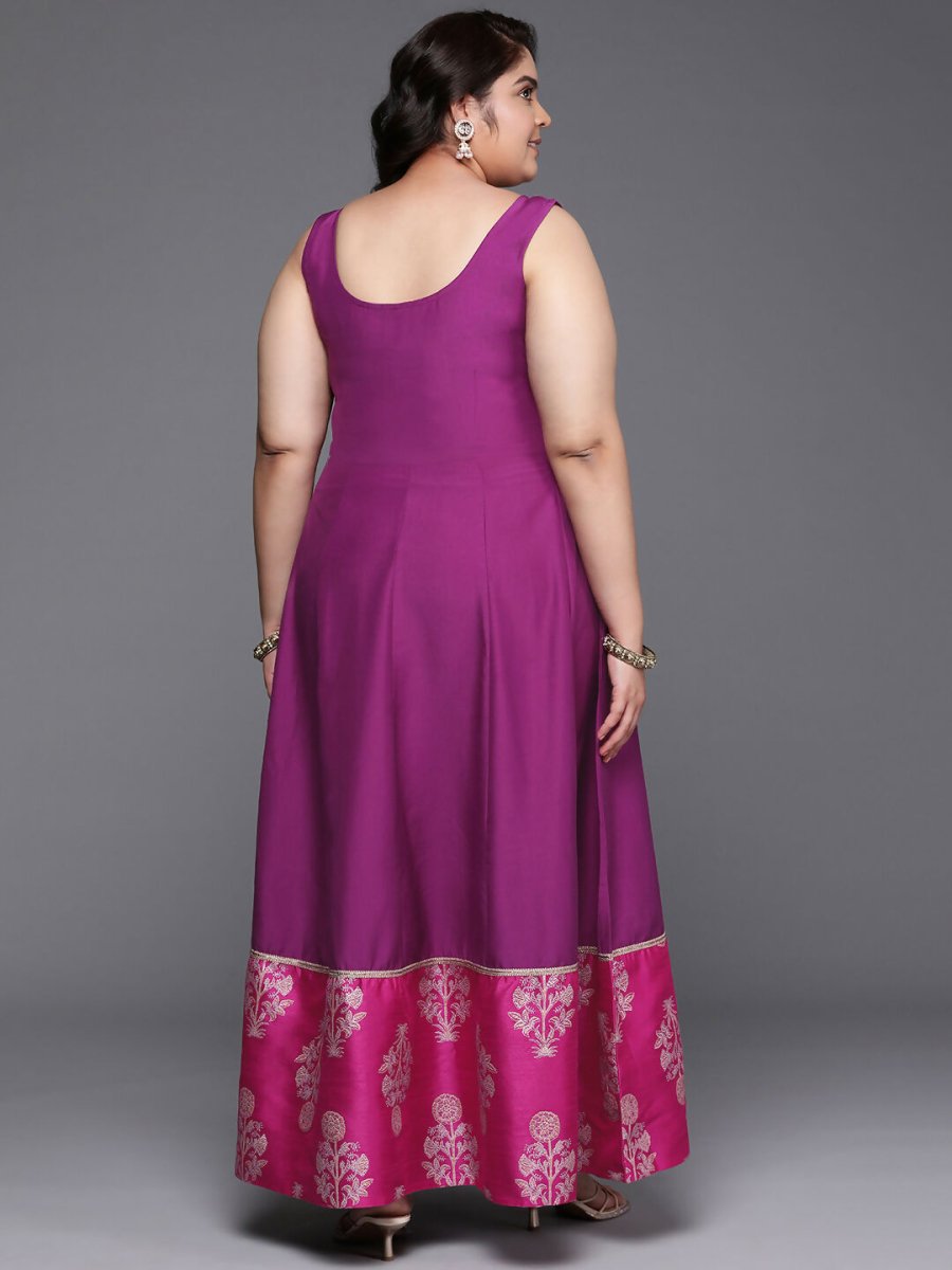 Ahalyaa Women's Traditional wear Ethnic Dress - Purple | Swadesiicart