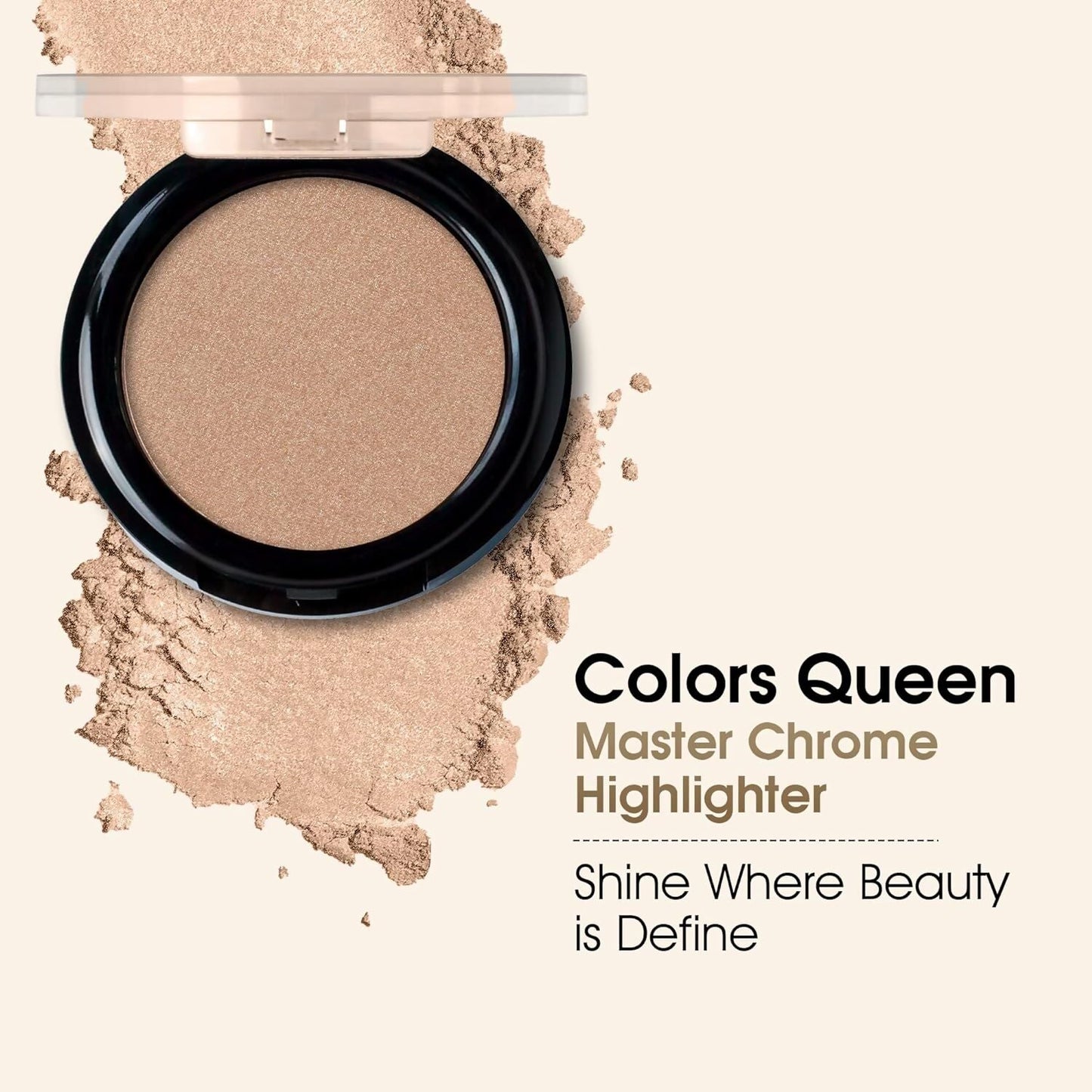 Colors Queen Master Chrome Metallic Highlighter - 05 High Standards - Swadesiicart