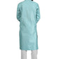 DEIANA'S Fancy Embroidery kurta Payjama Set For Men's (Sky Blue) | Swadesiicart