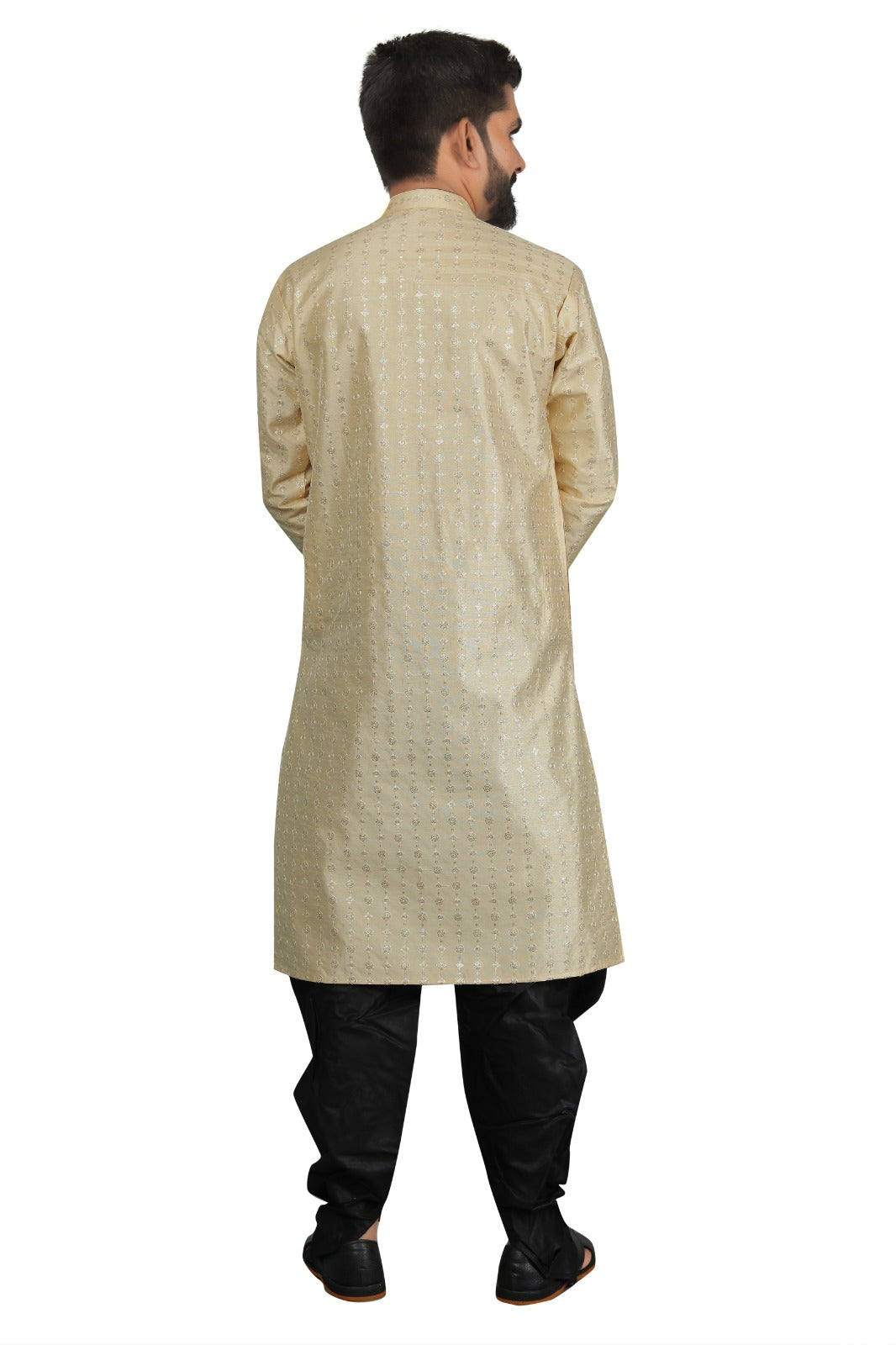 DEIANA'S Fancy Black Dhoti Embroidery kurta Set For Men's (Cream) | Swadesiicart