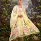 Alia Cut Embroidered & Floral Printed Kurta With Pant & Dupatta Luxury Premium, Multicolor - Hiral Fashion