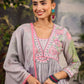 Alia Cut Embroidered & Floral Printed Kurta With Pant & Dupatta Luxury Premium, Multicolor - Hiral Fashion