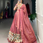 Lorenvalley Peach Premium Pure Shimmer Pure Shimmer Lehenga Choli | Swadesiicart