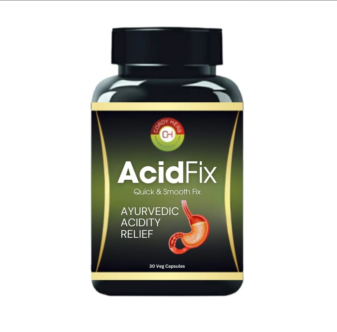 Cordy Herb AcidFix Herbal Capsules - Swadesiicart