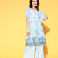 Yufta White Printed Co-ord Set - Swadesiicart