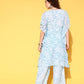 Yufta White Printed Co-ord Set - Swadesiicart