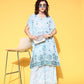 Yufta White Printed Co-ord Set - Swadesiicart