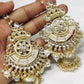 Jewel City Elegant Kundan Jhumka Earrings with Pearl Drops - Traditional Indian Wedding Jewelry | Swadesiicart