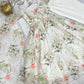 Lorenvalley White Soft Organza Silk With Floral Print Fully Flared Anarkali Pant With Dupatta Set - Swadesiicart