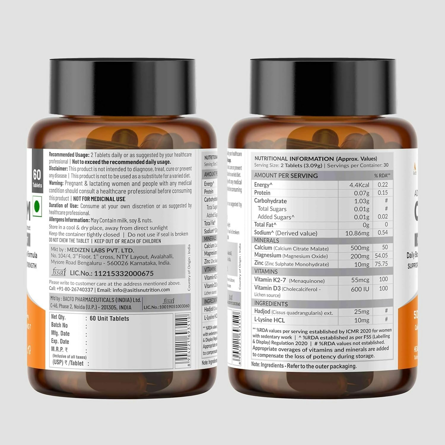 As-It-Is Atom Advance Calcium With Hadjod Ext Veg Tablets | Swadesiicart